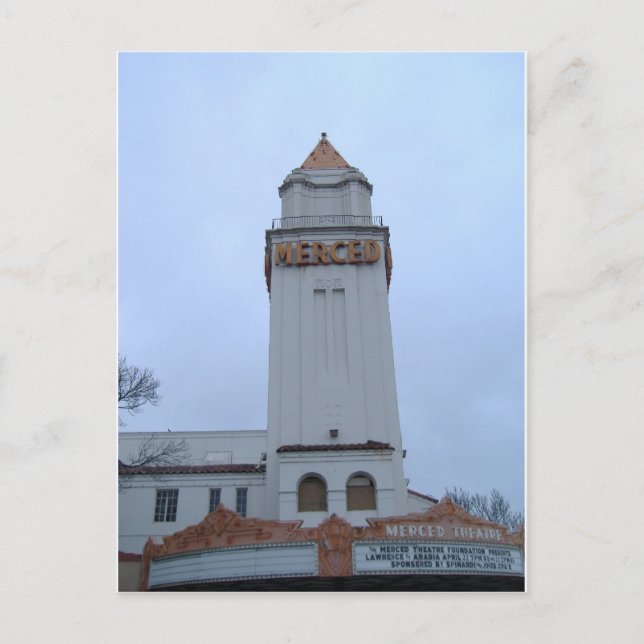 Carte Postale Centre-ville Merced (Devant)