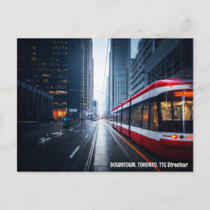 Carte Postale CENTRE-VILLE, TORONTO, TTC Streetcar