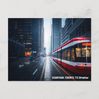 Carte Postale CENTRE-VILLE, TORONTO, TTC Streetcar