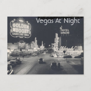 Carte Postale Centre-ville vintage Las Vegas
