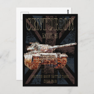 Carte Postale Centurion MK 5 MBT. Batterie principale britanniqu