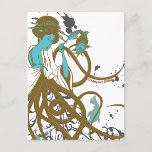 Carte Postale Cephalopod Sushi