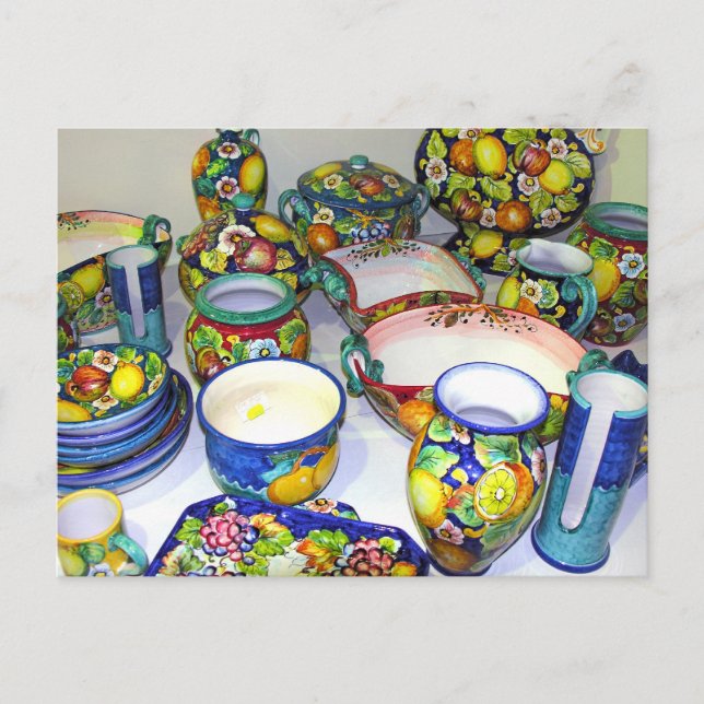 Carte Postale Céramiques de fruits de Sorrente (Italie) (Devant)
