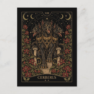 Carte Postale Cerberus, Tarot Starlit Art