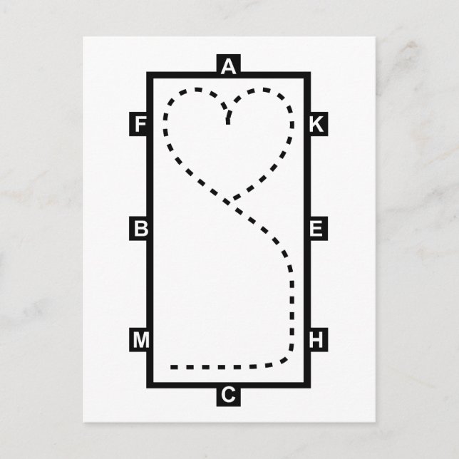 Carte Postale Cercle de dépression cardiaque (Devant)