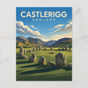 Carte Postale Cercle de pierres de Castlerigg Angleterre