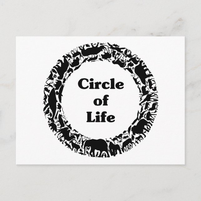 Carte Postale Cercle de vie (Devant)