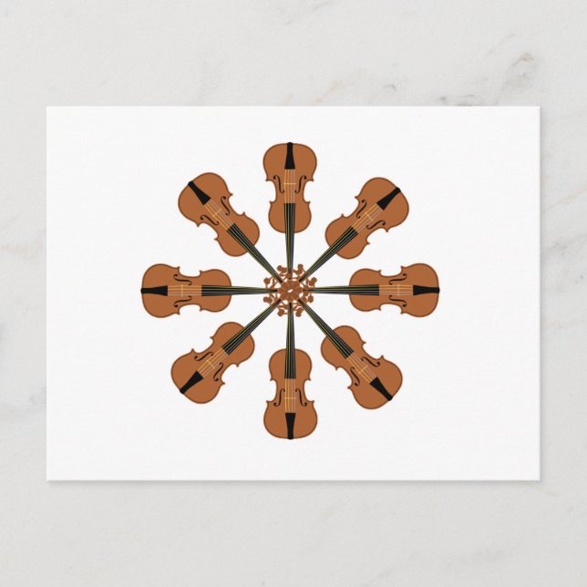 Carte Postale Cercle de violons (Devant)