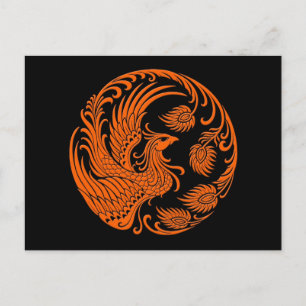 Carte Postale Cercle Phoenix orange traditionnel