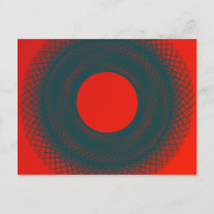 Carte Postale cercle rouge
