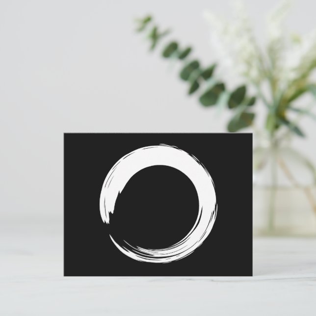 Carte Postale Cercle Zen Enso (Debout devant)