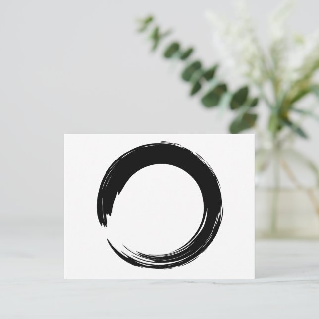 Carte Postale Cercle Zen Enso (Debout devant)