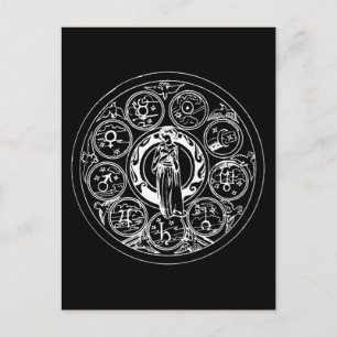 Carte Postale Cercle zodiaque
