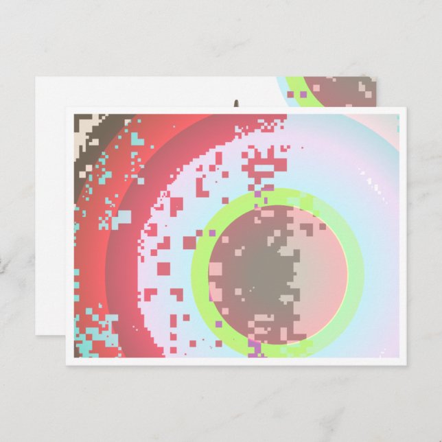 Carte postale Cercles 31 avec bordure (Devant / Derrière)