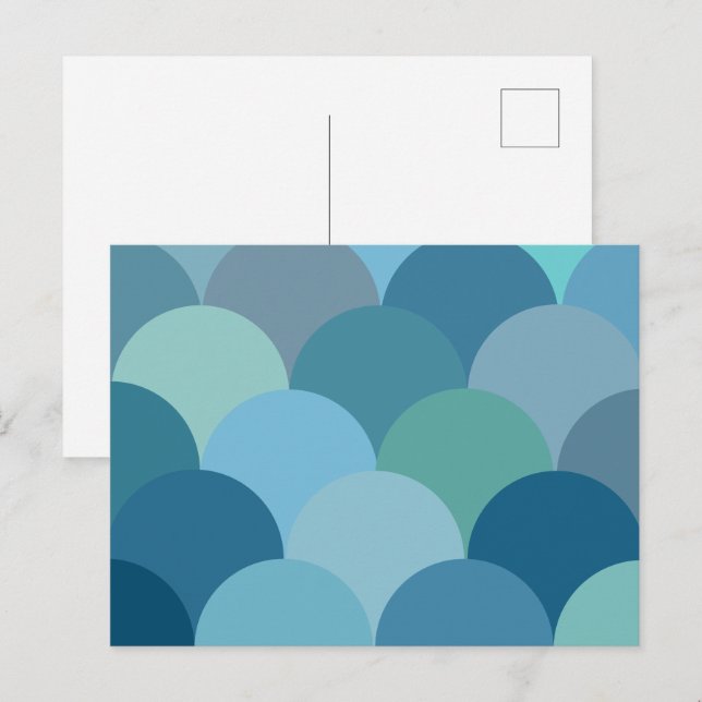 Carte Postale Cercles à motifs (Devant / Derrière)