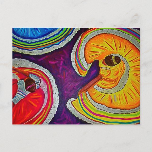 Carte Postale Cercles au sol (Devant)
