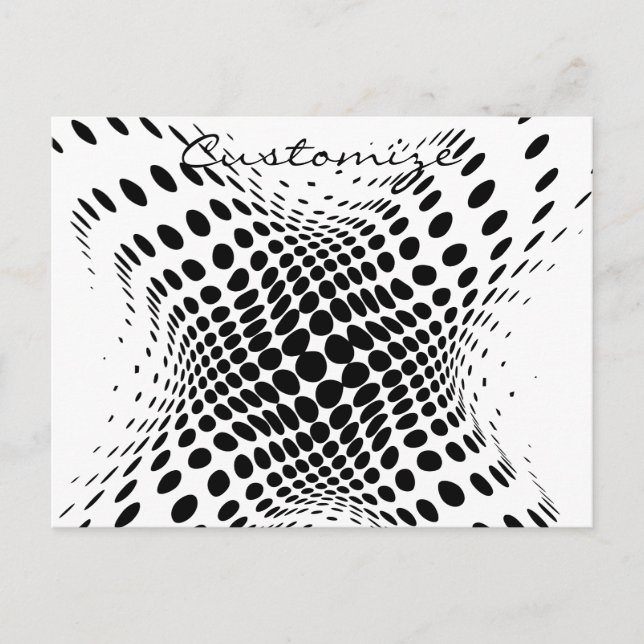 Carte Postale Cercles demi-tons Abstraits X Thunder_Cove (Devant)