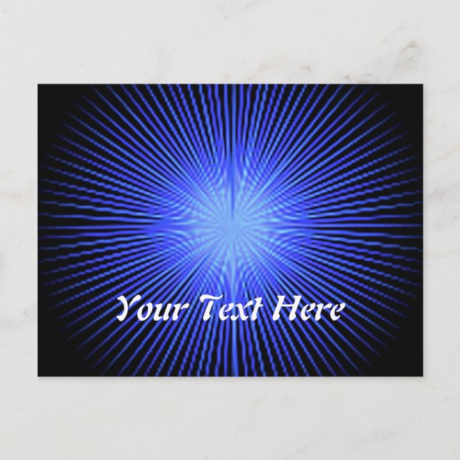 Carte Postale Cercles d'Esprit Bleu (Devant)