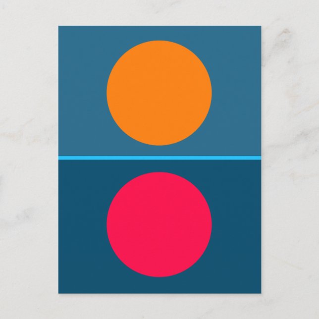 Carte Postale Cercles élémentaires (Devant)