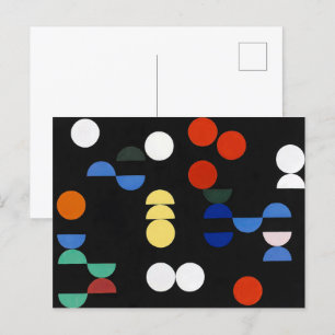 Carte Postale Cercles et demi-cercles Sophie Taeuber-Arp