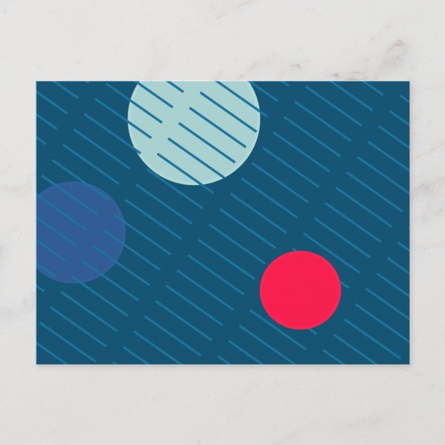 Carte Postale Cercles flottants 1 (Devant)