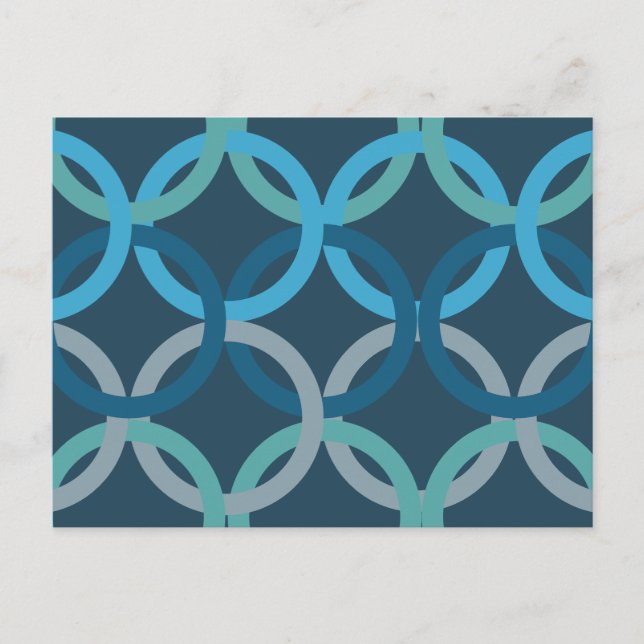 Carte Postale Cercles liés 2 (Devant)