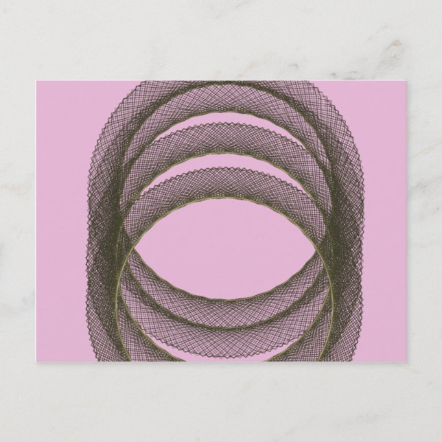 Carte Postale cercles se chevauchant dans l'arrière - plan viole (Devant)