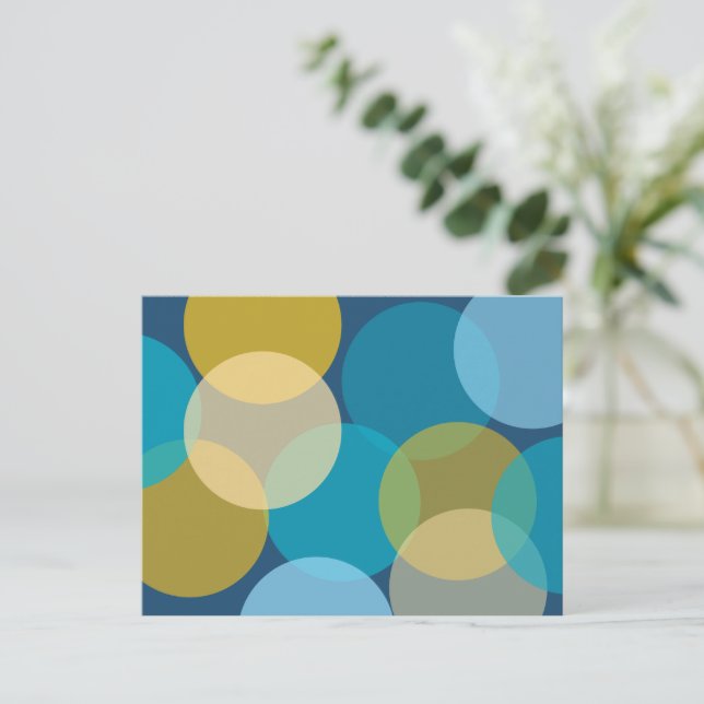 Carte Postale Cercles superposés  (Debout devant)