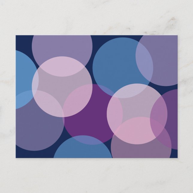 Carte Postale Cercles superposés (Devant)