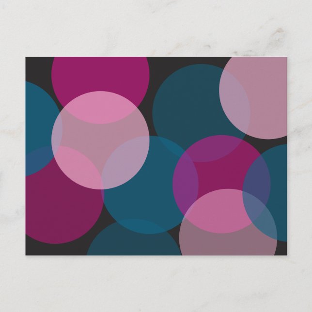 Carte Postale Cercles superposés (Devant)