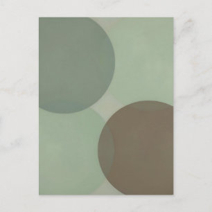 Carte Postale Cercles superposés minimalistes abstraits