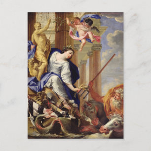 Carte Postale Ceres vantant les attributs de la guerre
