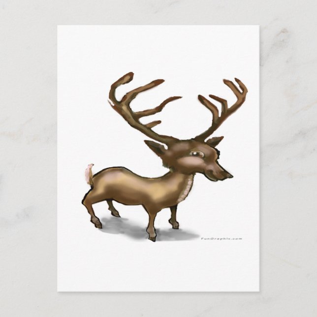 Carte Postale Cerf (Devant)