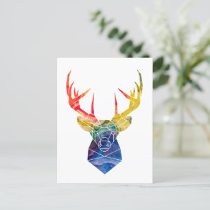 Carte Postale Cerf à l'aquarelle