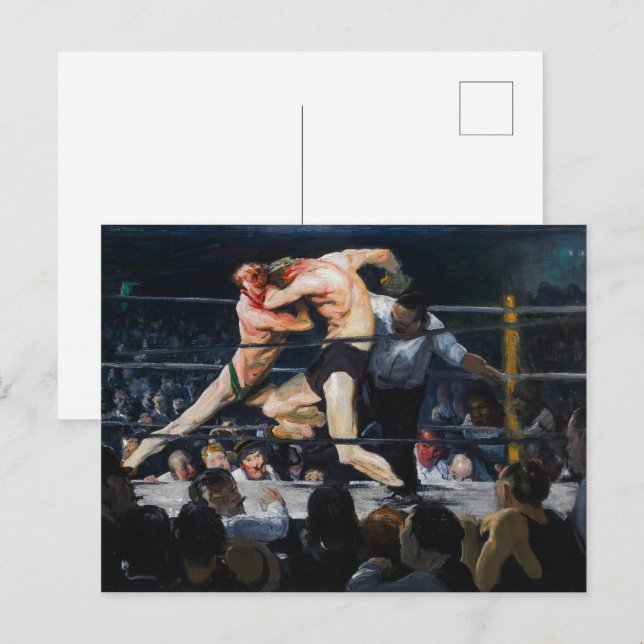 Carte Postale Cerf chez Sharkey | George Bellows | (Devant / Derrière)
