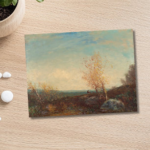 Carte Postale Cerf Dans La Forêt De Fontainebleau Félix Ziem