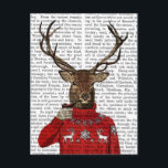 Carte Postale Cerf dans Ski Sweater 2<br><div class="desc">Animaux</div>
