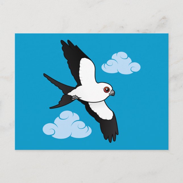Carte Postale Cerf-volant à queue avale en vol (Devant)