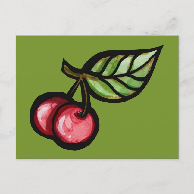 Carte Postale Cerise (Devant)