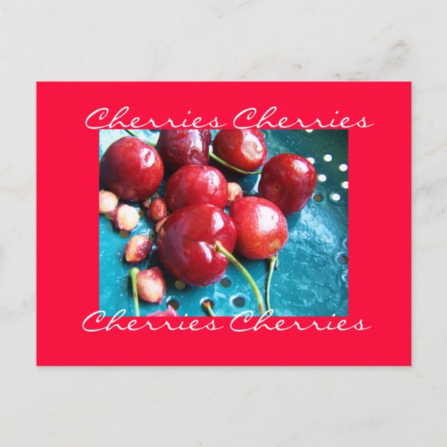 Carte postale Cerises (Devant)