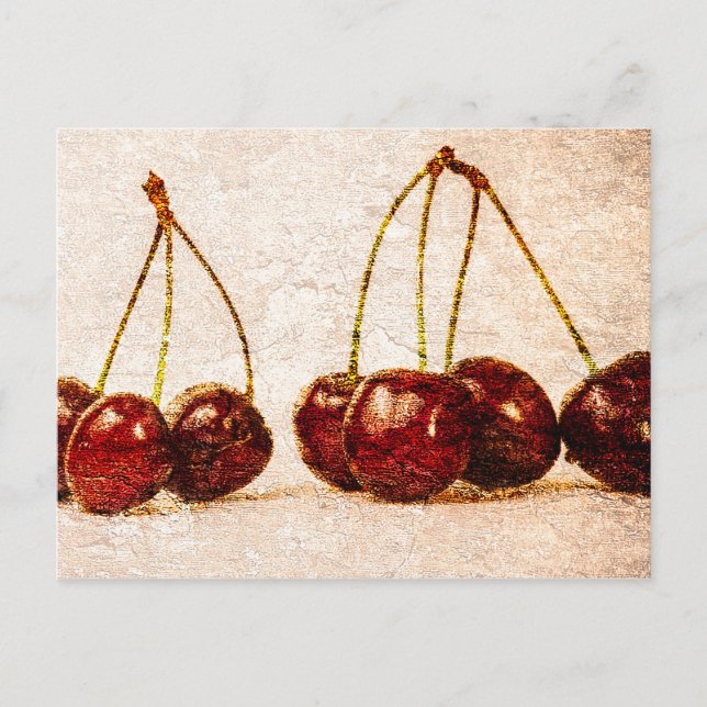 Carte Postale Cerises (Devant)
