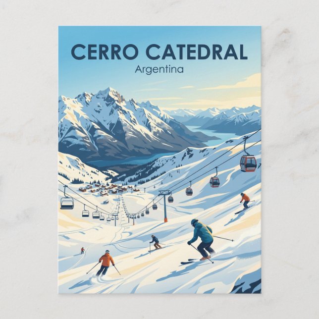 Carte Postale Cerro Catedral Argentine (Devant)