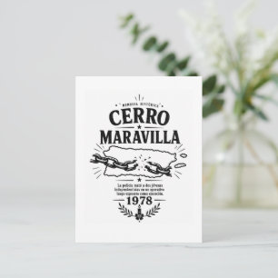 Carte Postale Cerro Maravilla 1978 Porto Rico Mémoire Historique