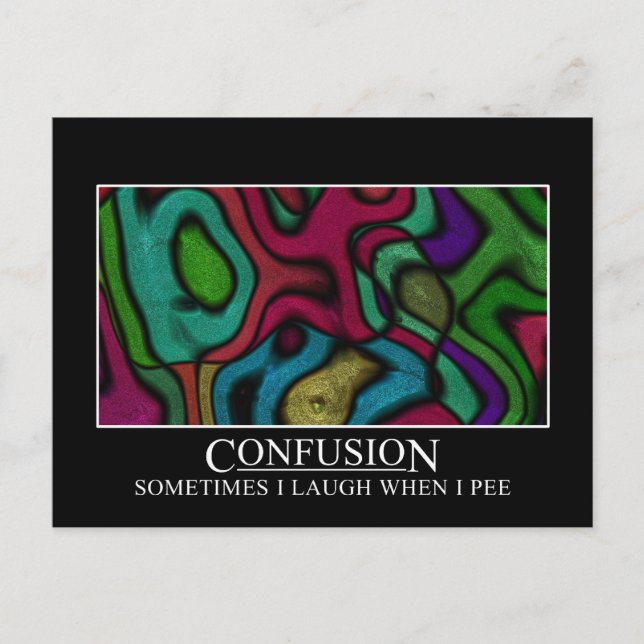 Carte Postale Certaines personnes sont très facilement confuses (Devant)