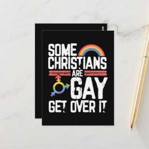 Carte Postale Certains chrétiens sont gays, passez à autre chos