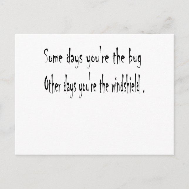 Carte Postale Certains jours (Devant)