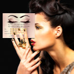Carte Postale Certificat cadeau Cosmetologue maquillage Lash ros<br><div class="desc">florenceK design beauté stratégie de marque</div>