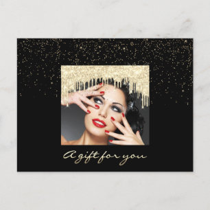 Carte Postale Certificat cadeau Gold Dridays Confetti Black