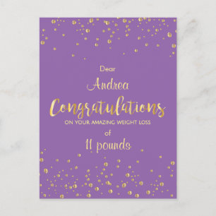 Carte Postale Certificat de perte de poids de groupe amincissant