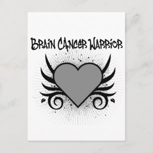 Carte Postale Cerveau Cancer Guerrier Coeur